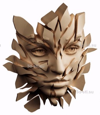 3d STL model-bas-relief № 68 Split face
