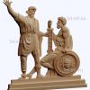 3d STL model-Minin and Pozharsky bas-relief № 80