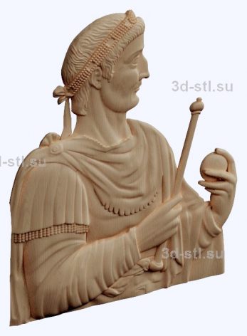 3d STL model-Roman Emperor bas-relief № 89