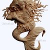 3d STL model-mermaid bas-relief № 91