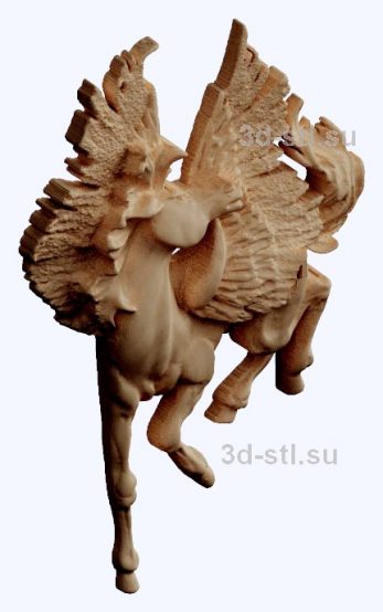 3d STL model-Pegasus bas-relief № 95