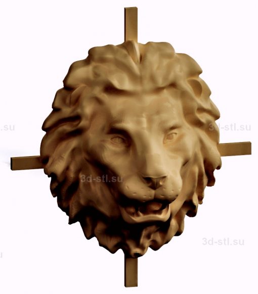 stl model relief lion
