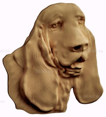 stl model relief dog
