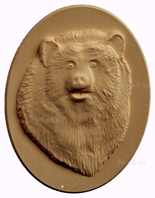 stl model relief bear