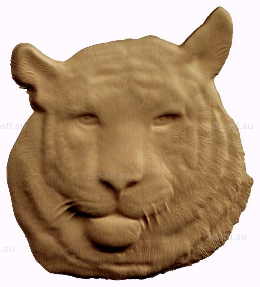 stl model relief lioness