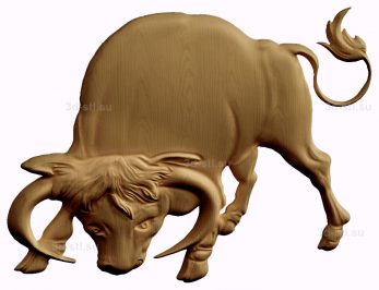 stl model relief bull