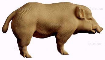 stl model relief boar