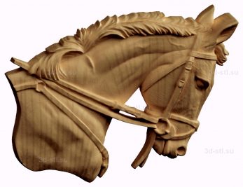 stl model relief horse