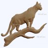3d STL model-panther bas-relief with animals № 047