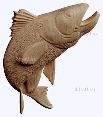 3d STL model-walleye bas-relief with animals № 049