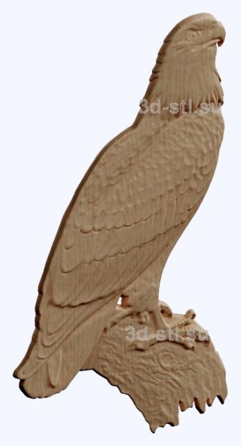 3d STL model-eagle bas-relief with animals № 053