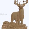 3d STL model-deer bas-relief with animals № 056