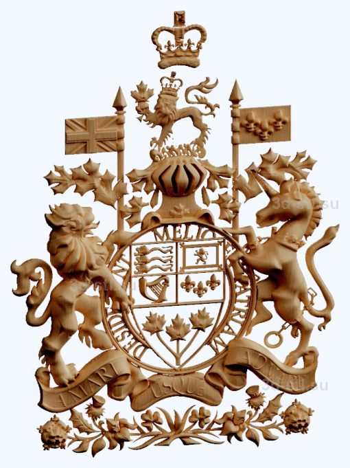 stl model - the coat of Arms of Canada