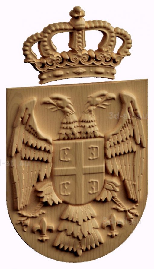 stl model-the coat of Arms of Serbia 1014г.
