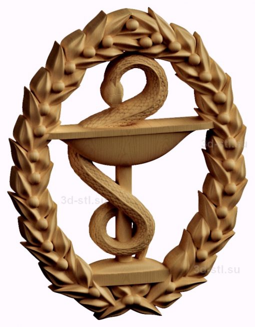 stl model is the Emblem of physicians