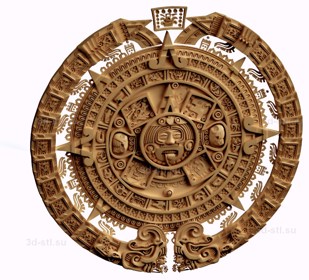 stl model PANNO the Mayan Calendar