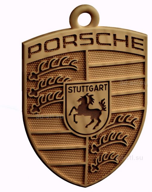 stl model is the Emblem Porsche