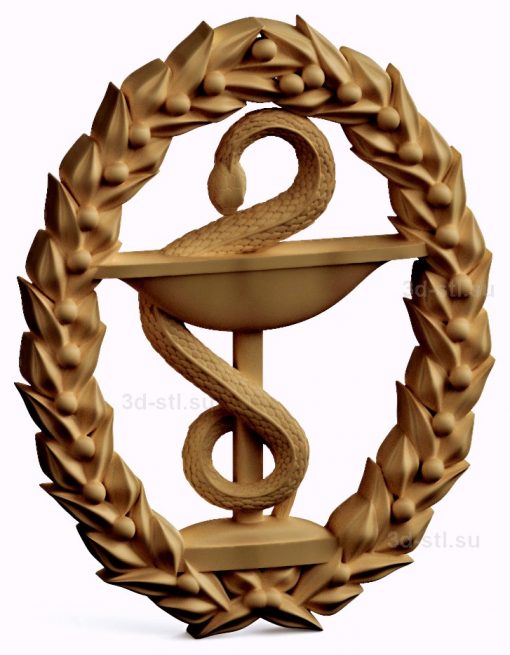 stl model-the Emblem of Medicine