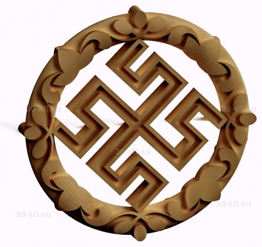 stl model-Slavic symbol Bojownik