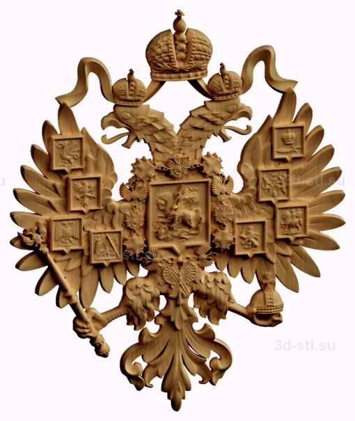 stl model-the coat of Arms of the Russian Empire