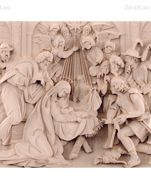 stl model-Icon of the Birth of Christ