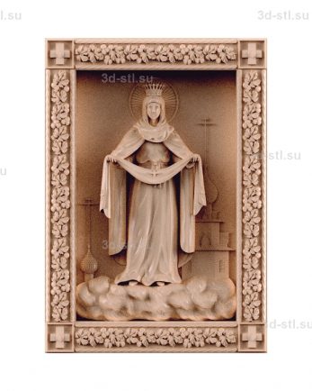 stl model is the Icon of the Holy virgin