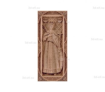 Trimifuntsky stl model-Icon of the Rostov St. Martyr Catherine