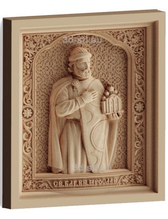 stl model is the Icon of St. Prince Yaroslav 