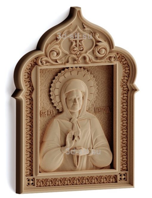 stl model is the Icon of St. Matrona Of Moscow