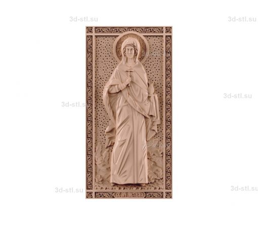 stl model-Icon of the Rostov St. Martyr Anastasia