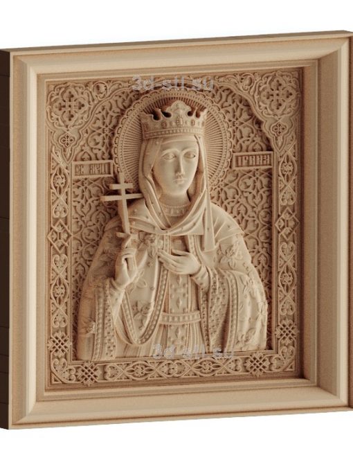 stl model-Icon of St. Nicholas Irina