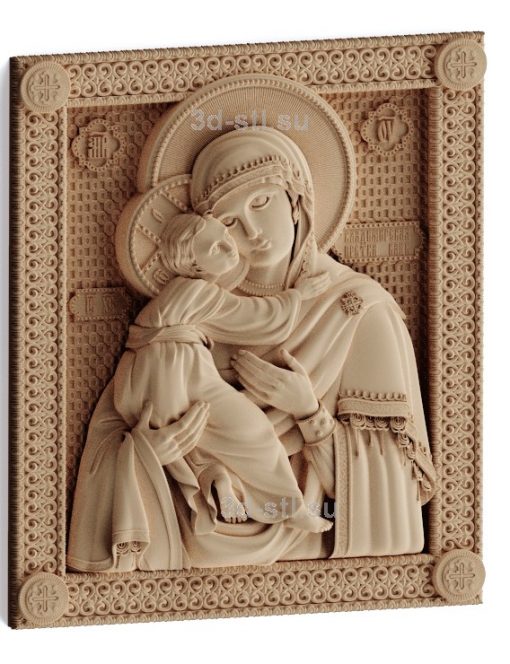 stl model is the Icon of the mother of God "Vladimirskaya"