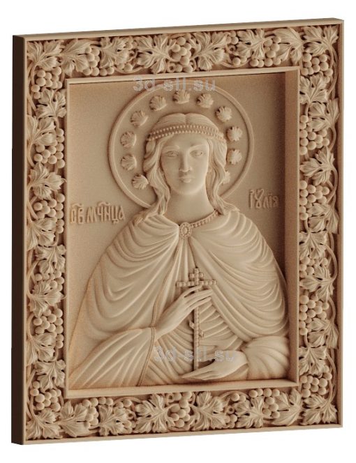 stl model-Icon of St. Julia of Ancyra Corinthian