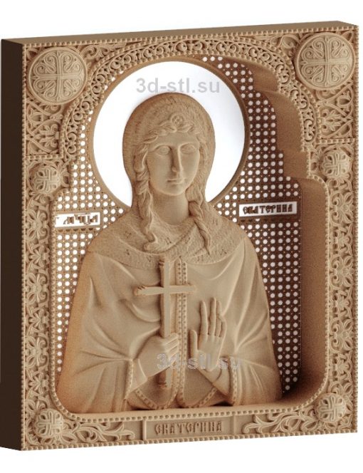 stl model-Icon of St. Ekaterina