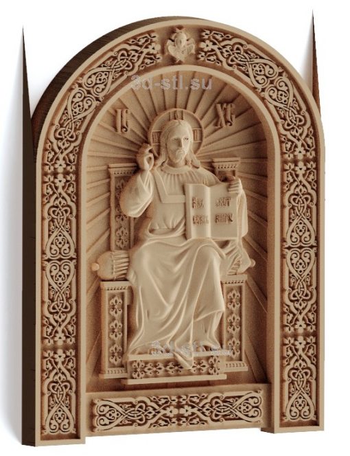 stl model-Icon "of our Savior on the throne"