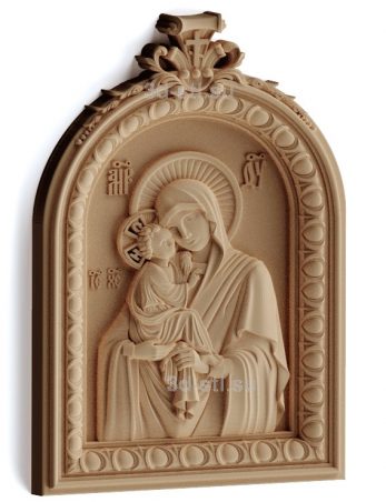 stl model-Icon of the Mother of God