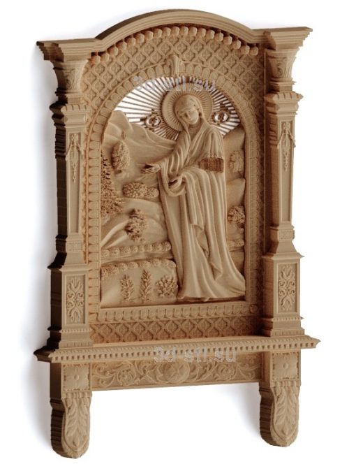 stl model-Icon "Puhtica" the mother of God