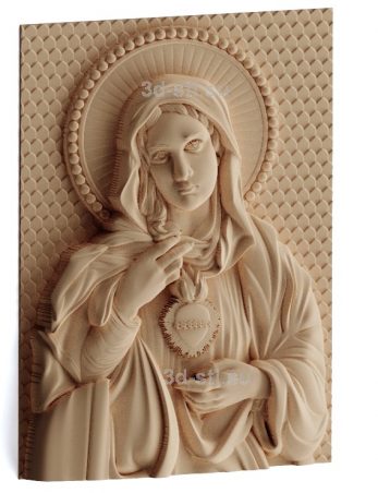 stl model is the Icon of the Immaculate Heart of the blessed virgin Mary 