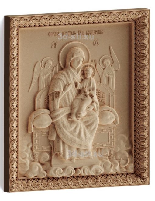 stl model is the Icon of the mother of God "vsetsaritsa"