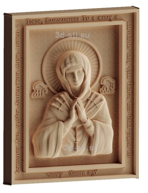 stl model is the Icon of the mother of God "seven arrows"