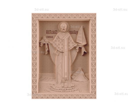 stl model-Icon of Rostov St. Nicholas the Wonderworker