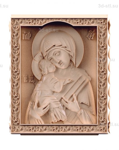 stl model is the Icon of the mother of God