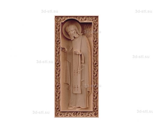 stl model-Icon of Rostov St. Seraphim of Sarov