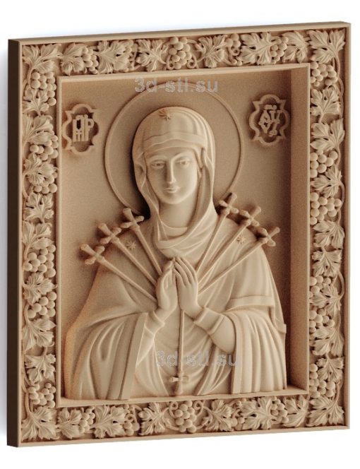stl model-Icon of the Mother of God "Softening of Evil Hearts"