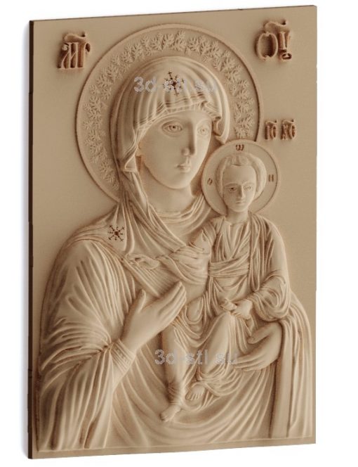 stl model-Icon of the Mother of God "Hodegetria of Athos"