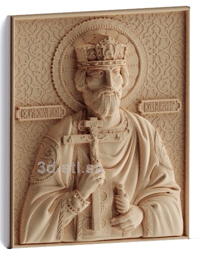 stl model-Icon of St. Prince Vladimir