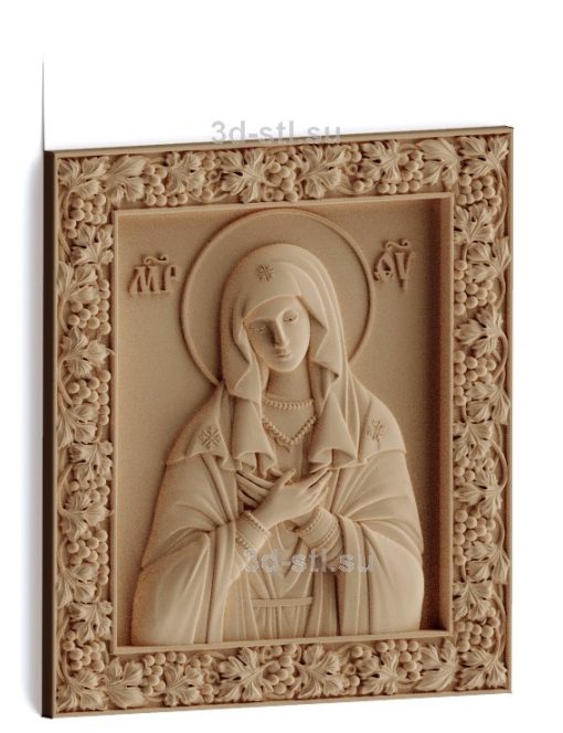 stl model-Icon of the Mother of God "Tenderness"