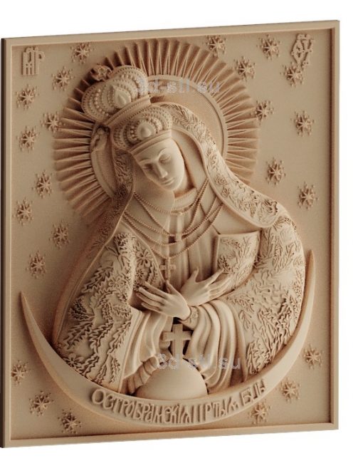 stl model is the Icon of the mother of God "of God of mercy"