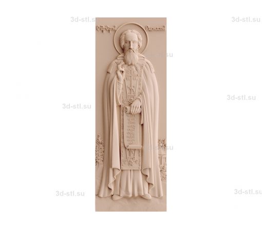 stl model-Icon of Rostov St. Sergius of Radonezh