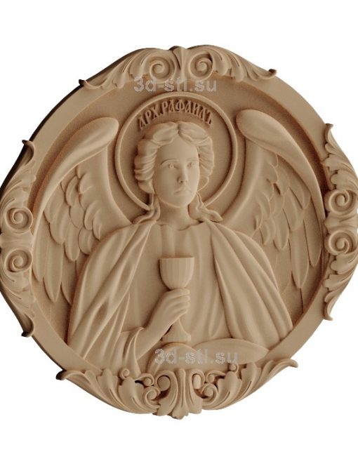 stl model is the Icon of the Archangel Raphael